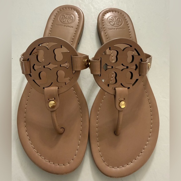 Tory Burch light sand miller sandals - Picture 1 of 4